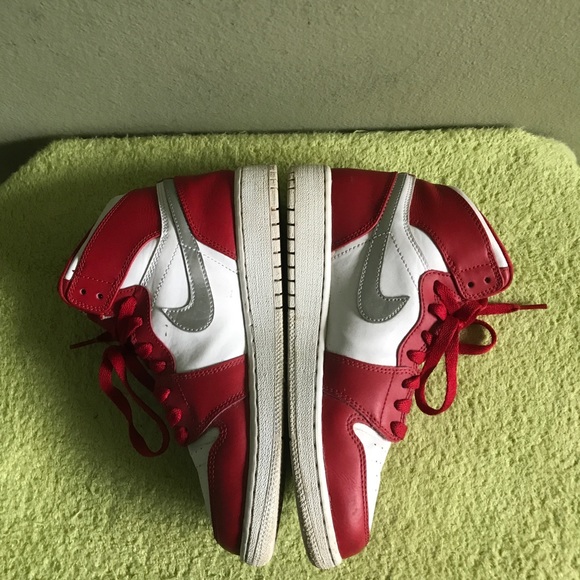 Nike Air Jordan Retro High GS Silver 705300-602 Size 6Y - Picture 7 of 10